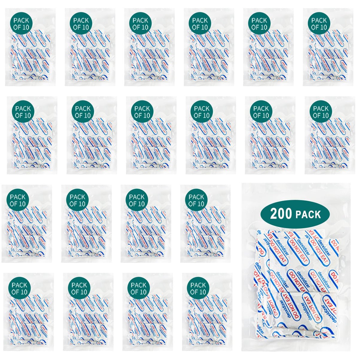 Hombao 100cc oxygen absorbers for fresh-tasting nuts and grains.