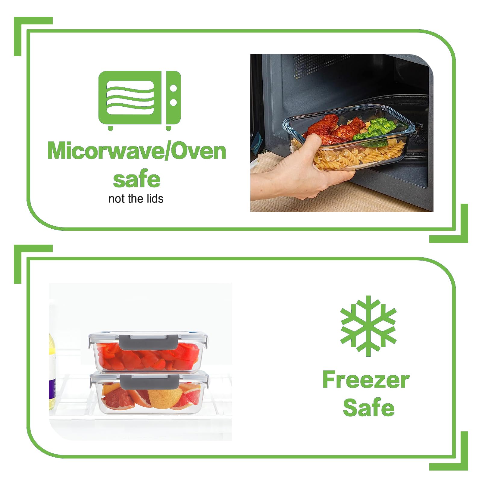 Homberking 310ml square container, compact for snacks and grab-and-go meals.