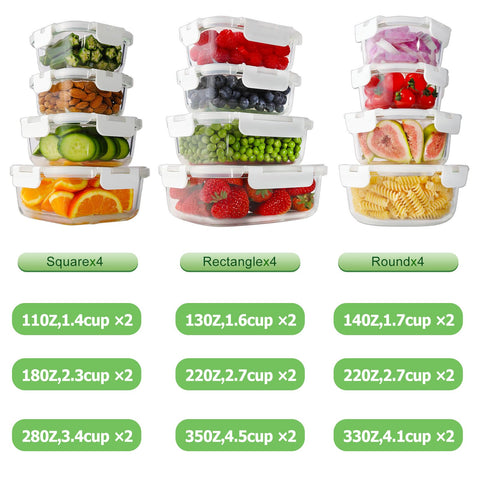 HOMBERKING borosilicate glass construction for durable oven-freezer use and clear visibility.