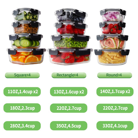 HOMBERKING rectangle 630ml container ideal for lunches with leak-proof performance