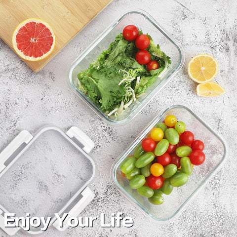 HOMBERKING rectangle and square containers with leak-proof lids for organized snacks.