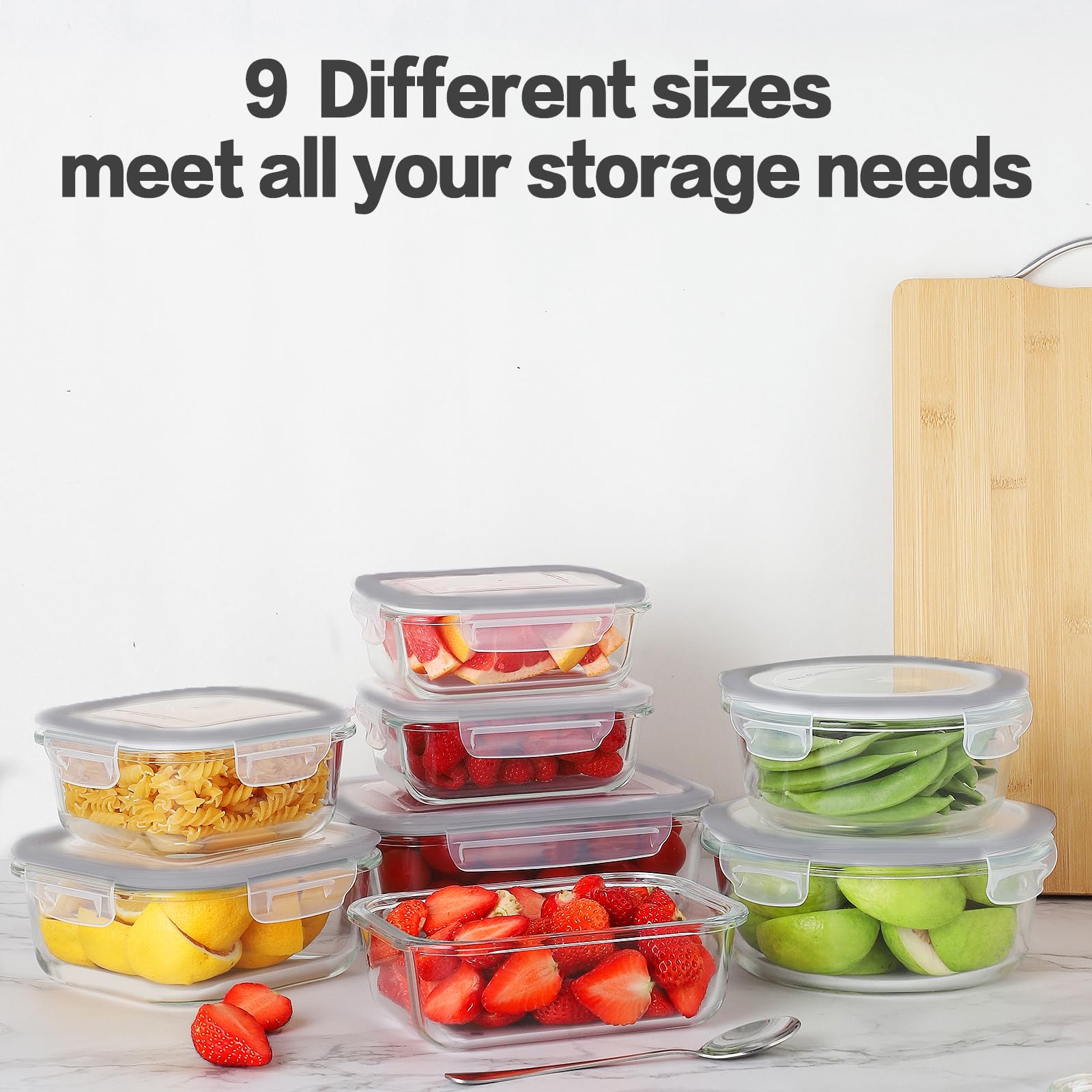HOMBERKING round 970ml container suited for sharing meals and big portions
