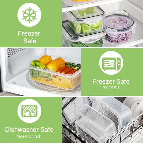 HOMBERKING stackable design saves kitchen space while keeping contents visible.