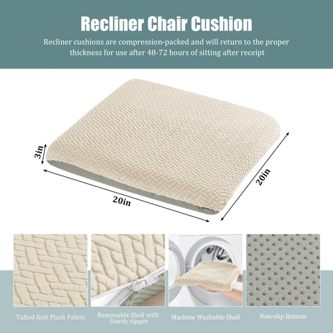 HOMBYS 25D foam height-boost cushion raises seat for easier standing