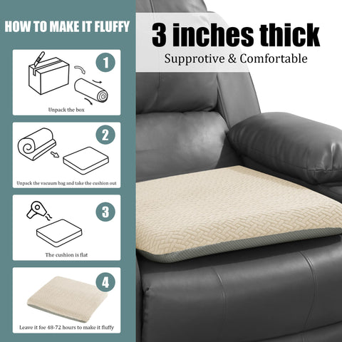 HOMBYS plush knit fabric cushion provides cozy warmth for daily use