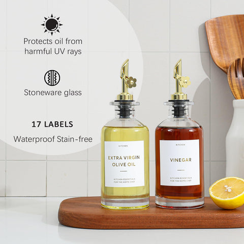 HOMCDALY bamboo tray anchors the set on the counter
