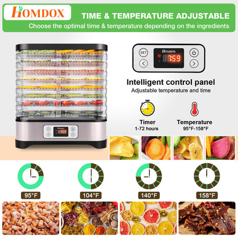 Homdox fruit roll sheet included for fruit leather recipes