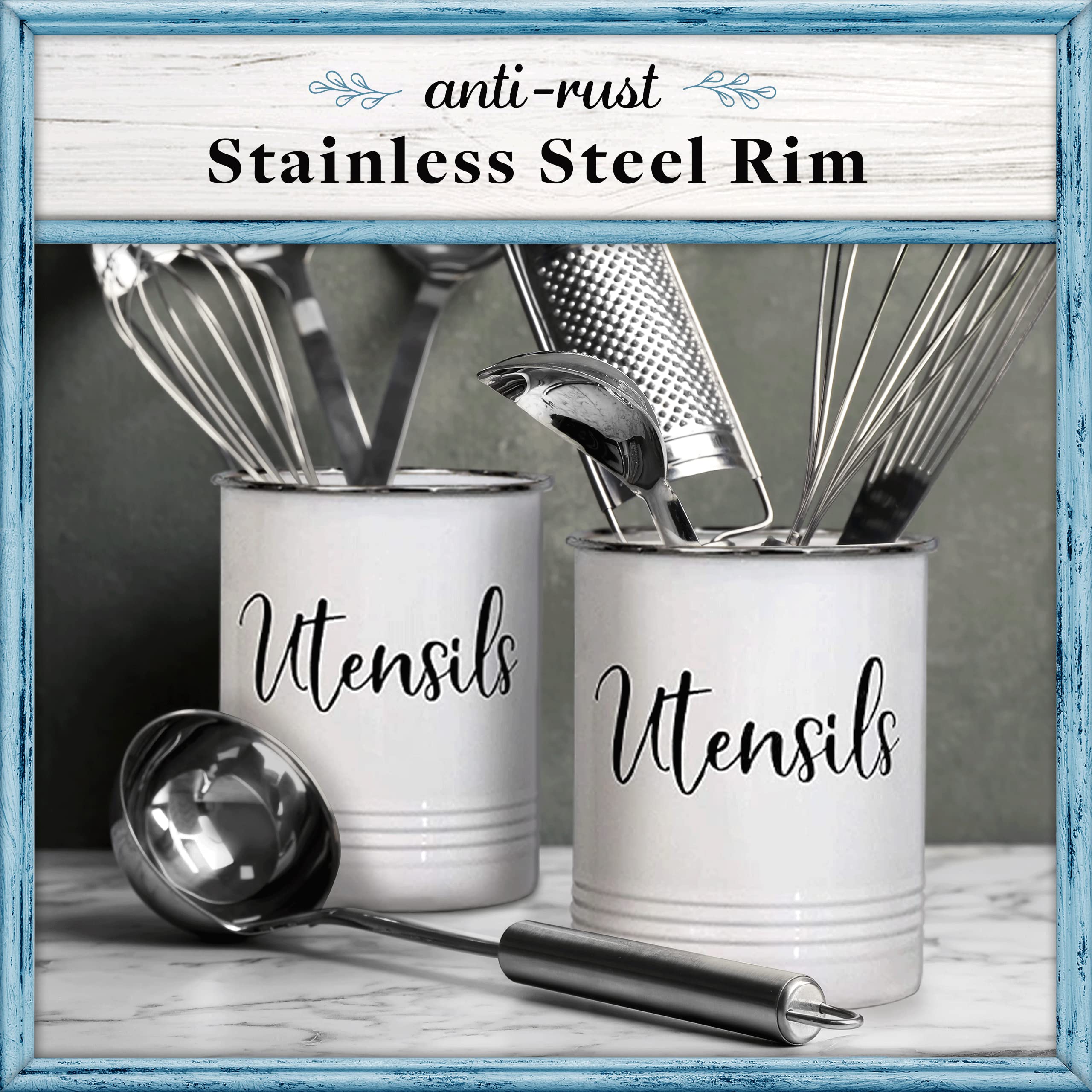 Home Acre Designs multipurpose kitchen caddy stores brushes or flowers