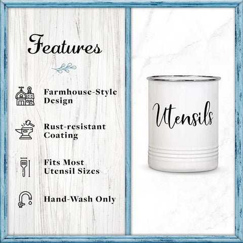 Home Acre Designs vintage farmhouse kitchen decor enhances rustic style while organizing tools