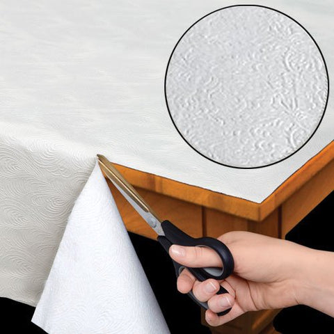 Home Bargains Plus quilted table pad 52x70 top view showing smooth vinyl surface for spills