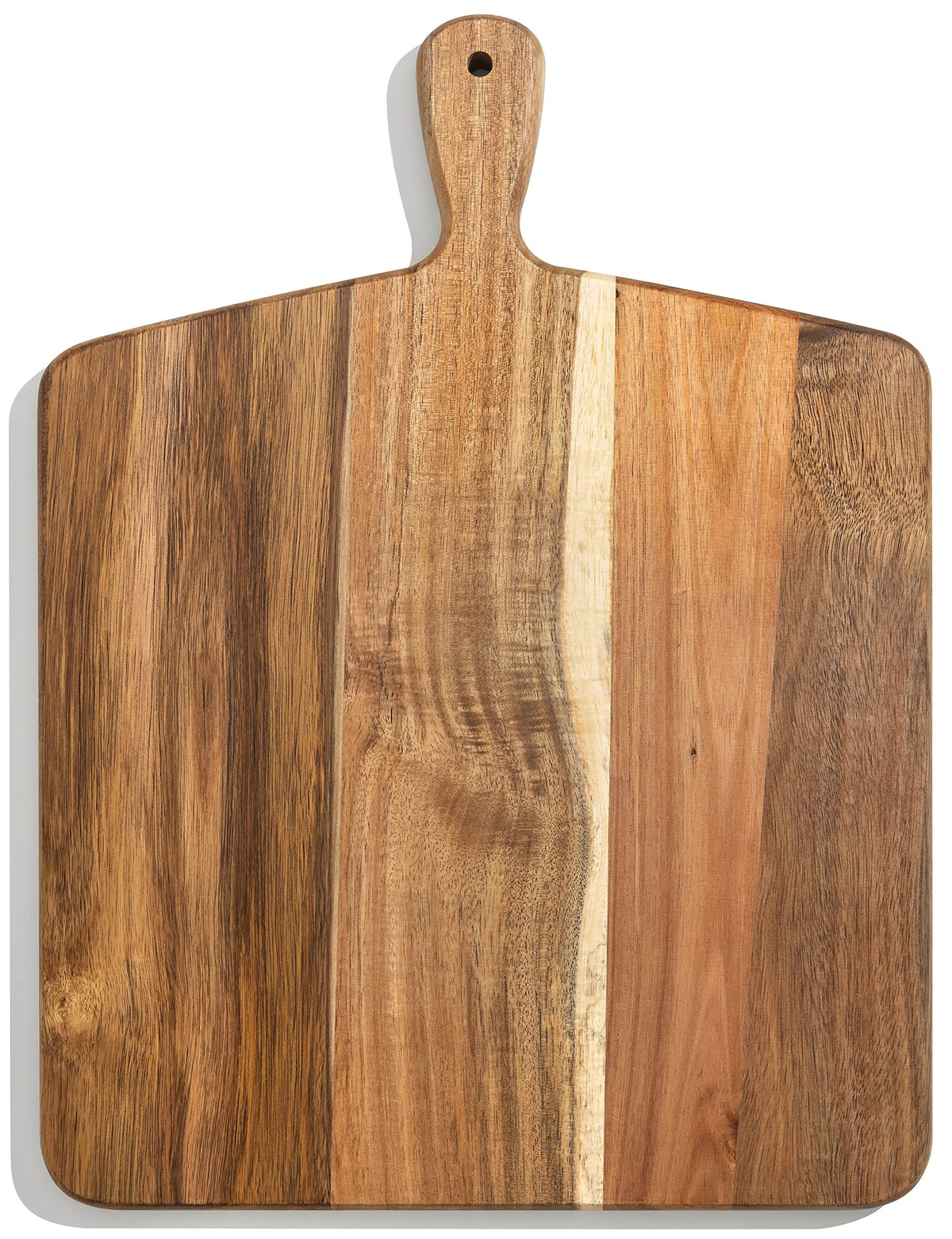 Home Beets acacia cutting-board 17x13 with handle for easy transport.
