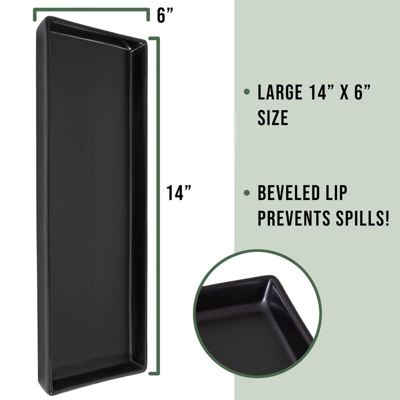 Home Beets matte black ceramic serving platter showing clean lines for charcuterie