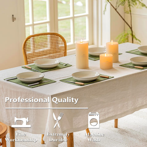Home Brilliant protective placemats guard the table against scratches and stains