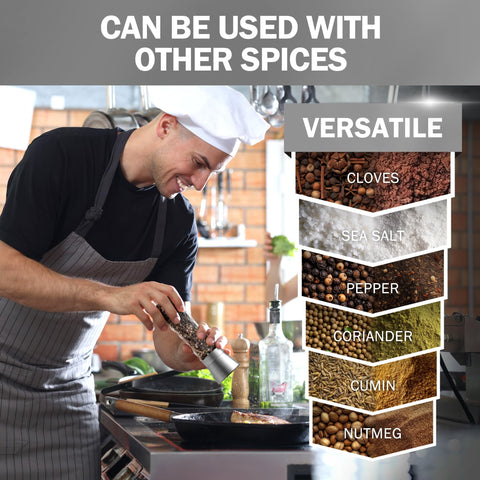 HOME EC 6oz capacity refillable bottle for easy kitchen seasoning.