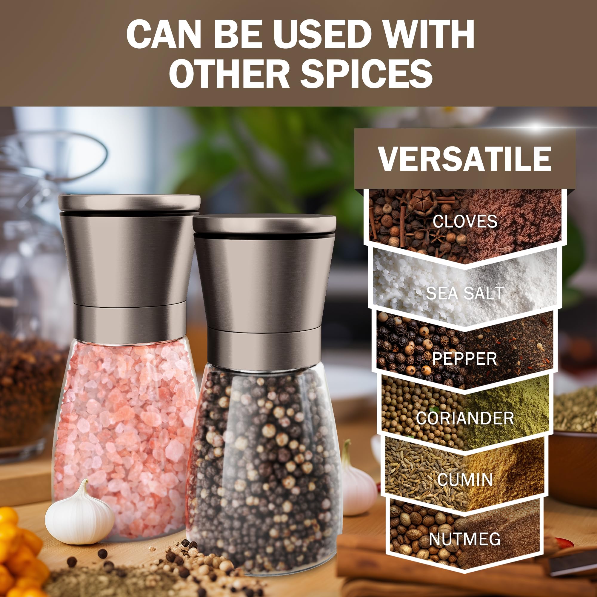 Home EC Chef Ebook included with the grinder set for cooking inspiration.