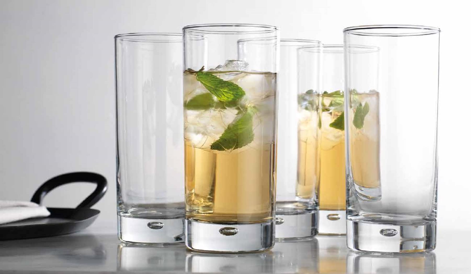 Home Essentials & Beyond dishwasher-safe glasses maintain luster after cycles.