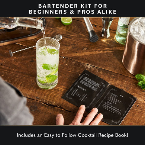 Home Hero recipe book included for mastering classic and modern drinks.