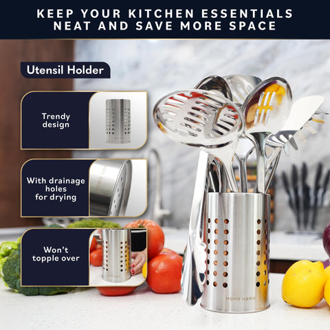 Home Hero pasta spoon helps serve pasta with precision.