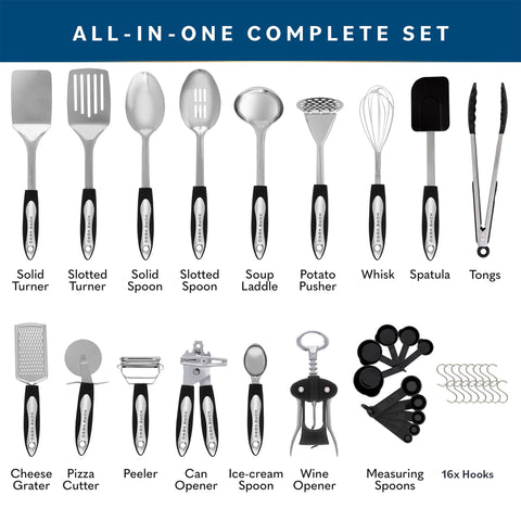Home Hero stainless steel ladle with silicone head, perfect for soups and stews.