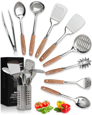 Home Hero stainless steel utensils set for durable, everyday cooking.