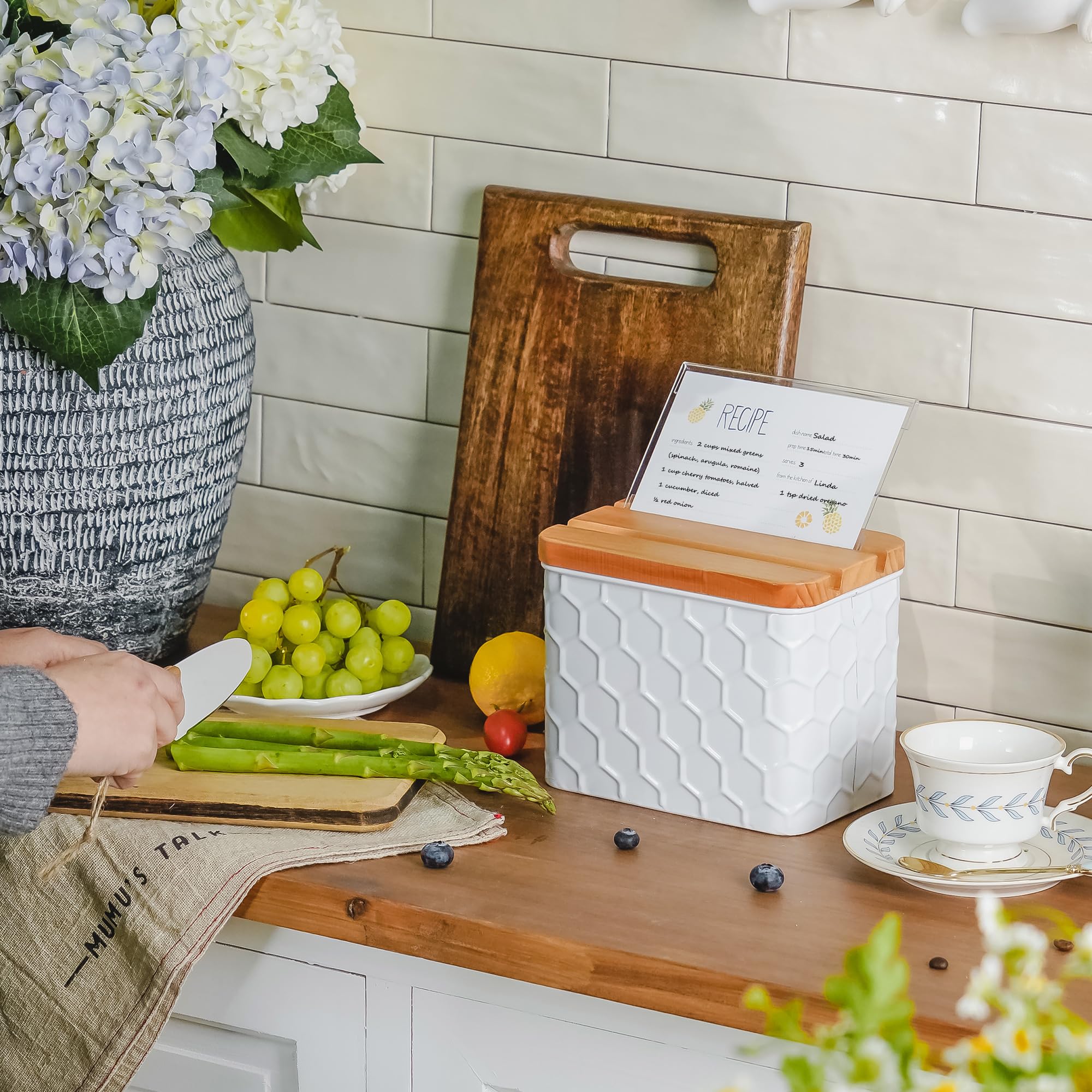HOME PALETTE metal and pine construction for durable kitchen storage