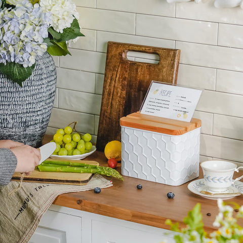 HOME PALETTE metal and pine construction for durable kitchen storage