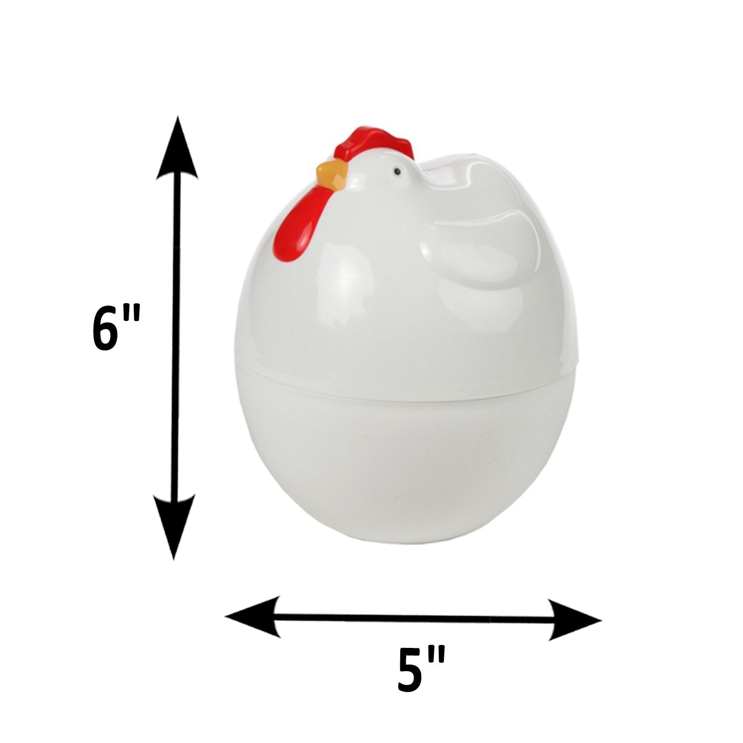 Home-X egg boiler aluminum holder with four slots ensures even cooking.