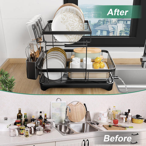 HOMEAILIE rust-resistant carbon steel frame supports heavy pots safely.