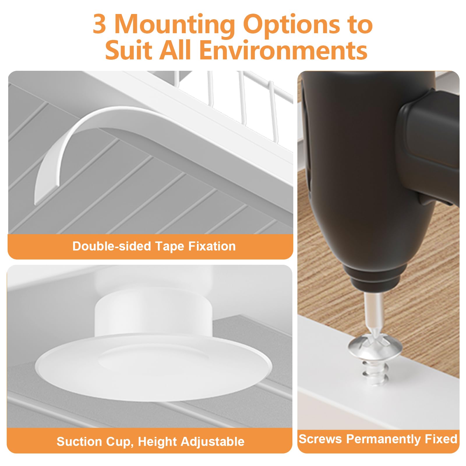 HOMEAILIE storage solution for kitchen and bathroom cabinets under sinks.