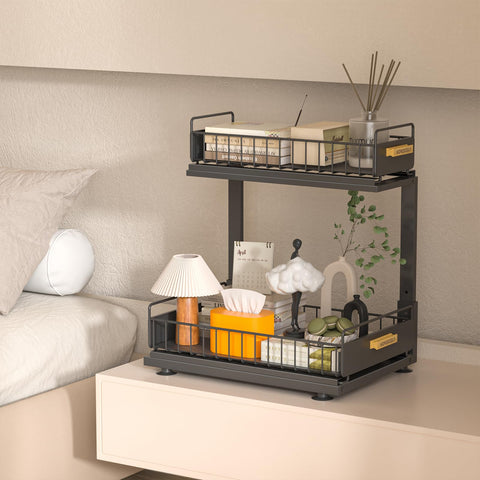 HOMEBOSILY compact dimensions fit under sinks and basins for smart storage.