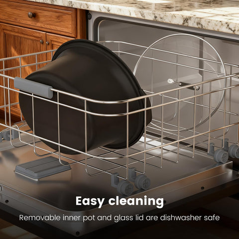 HOMECOOKIN keep-warm mode maintains serving temperature for gatherings.