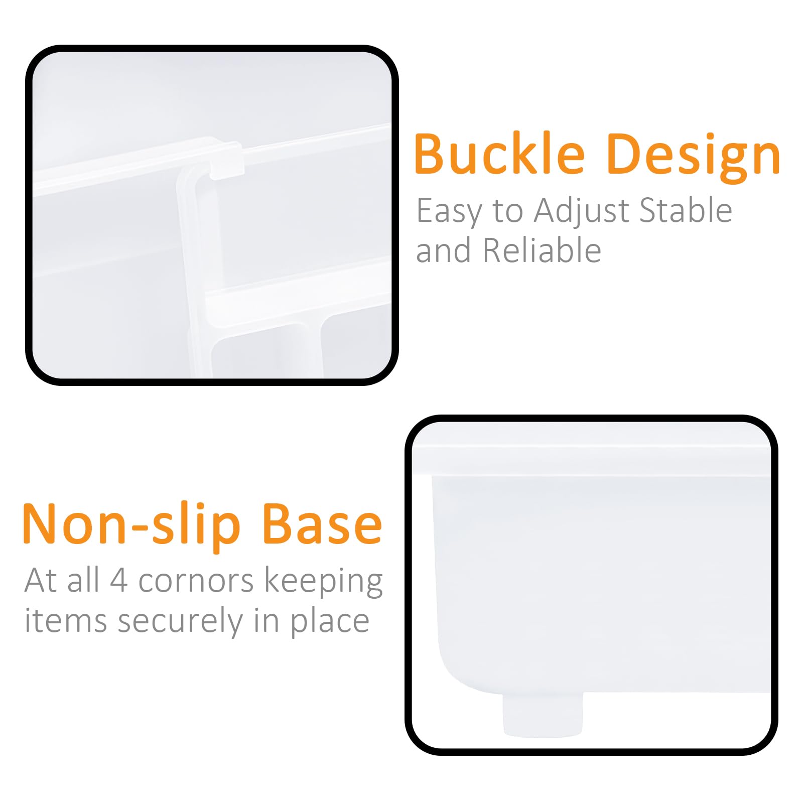 Homecor 9-compartment layout helps categorize utensils and tools.