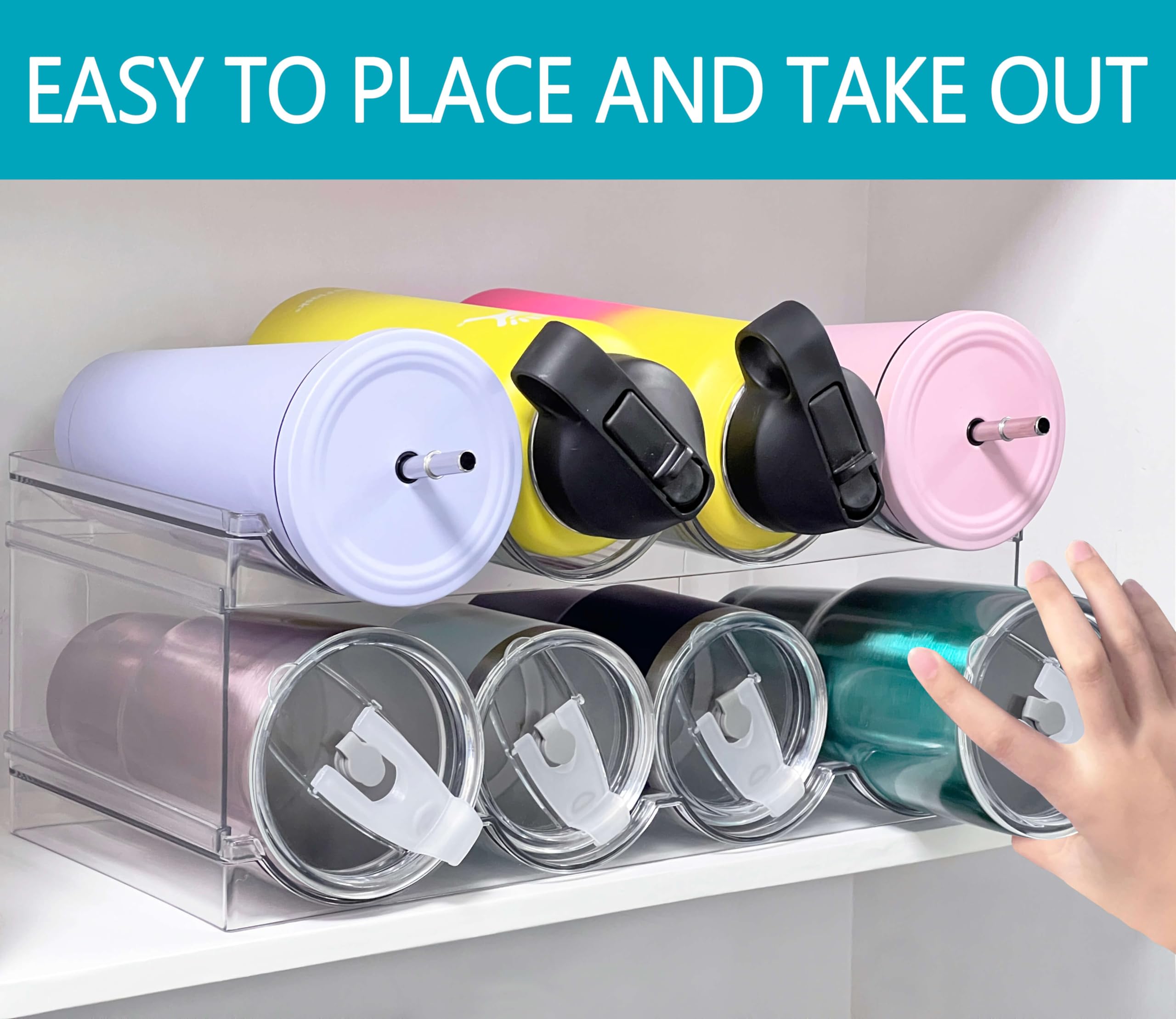 Homecor bottle organizer dimensions 15.4 by 7.4 by 15.6 inches for 16 bottles