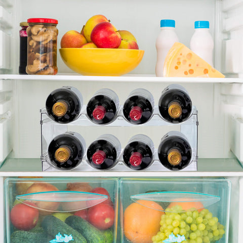 Homecor bottle organizer durable plastic is BPA free and easy to wipe
