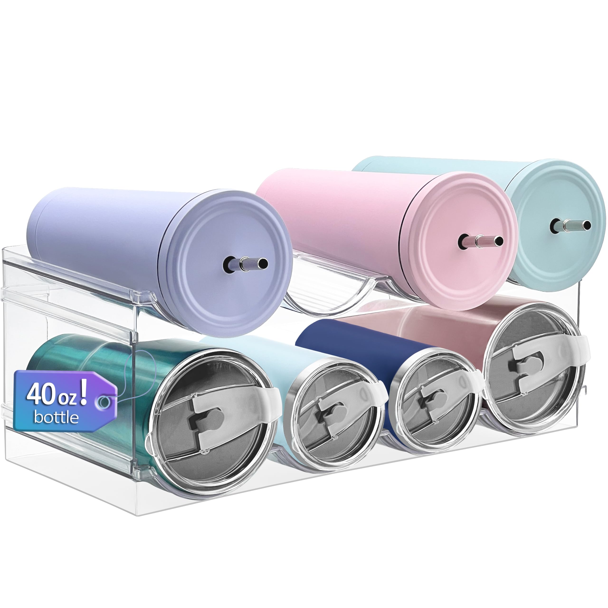 Homecor bottle organizer large-compartment rack keeps bottles tidy and accessible