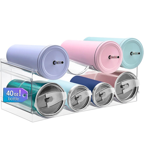 Homecor bottle organizer large-compartment rack keeps bottles tidy and accessible