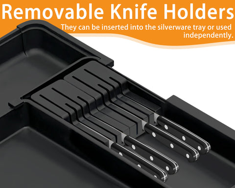 Homecor removable knife block keeps blades protected and accessible.