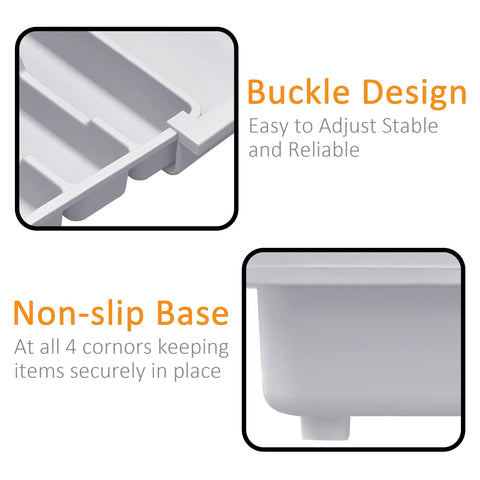 Homecor fits various drawer sizes with simple adjustment and smooth sliding.