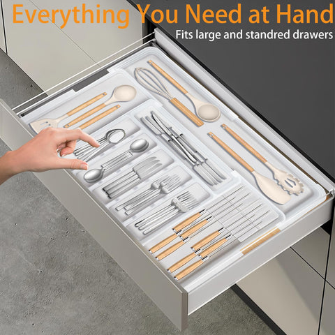 Homecor stylish organizer adds tidy, modern look to kitchens.
