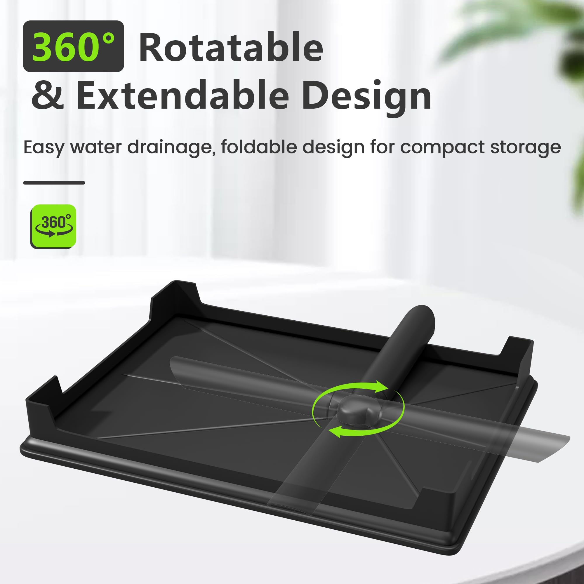 HomeCurated compact countertop organizer helps keep kitchen surfaces dry.