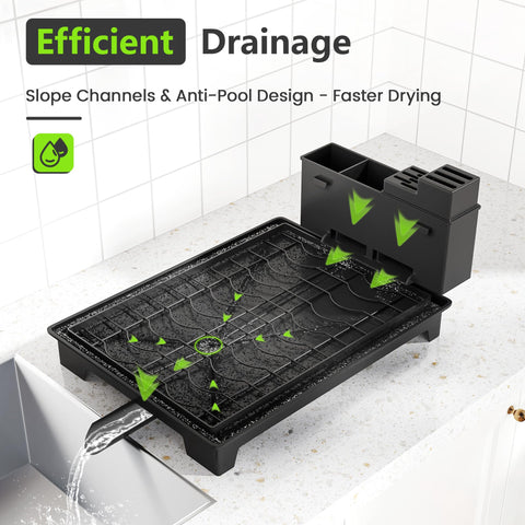 HomeCurated stainless steel rack with rustproof finish resists corrosion during daily use.