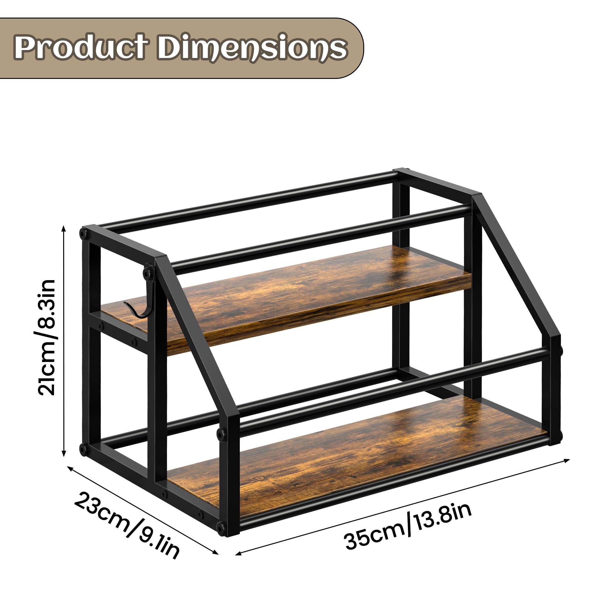 Homedawn iron-frame closeup shows sturdy support and stability.