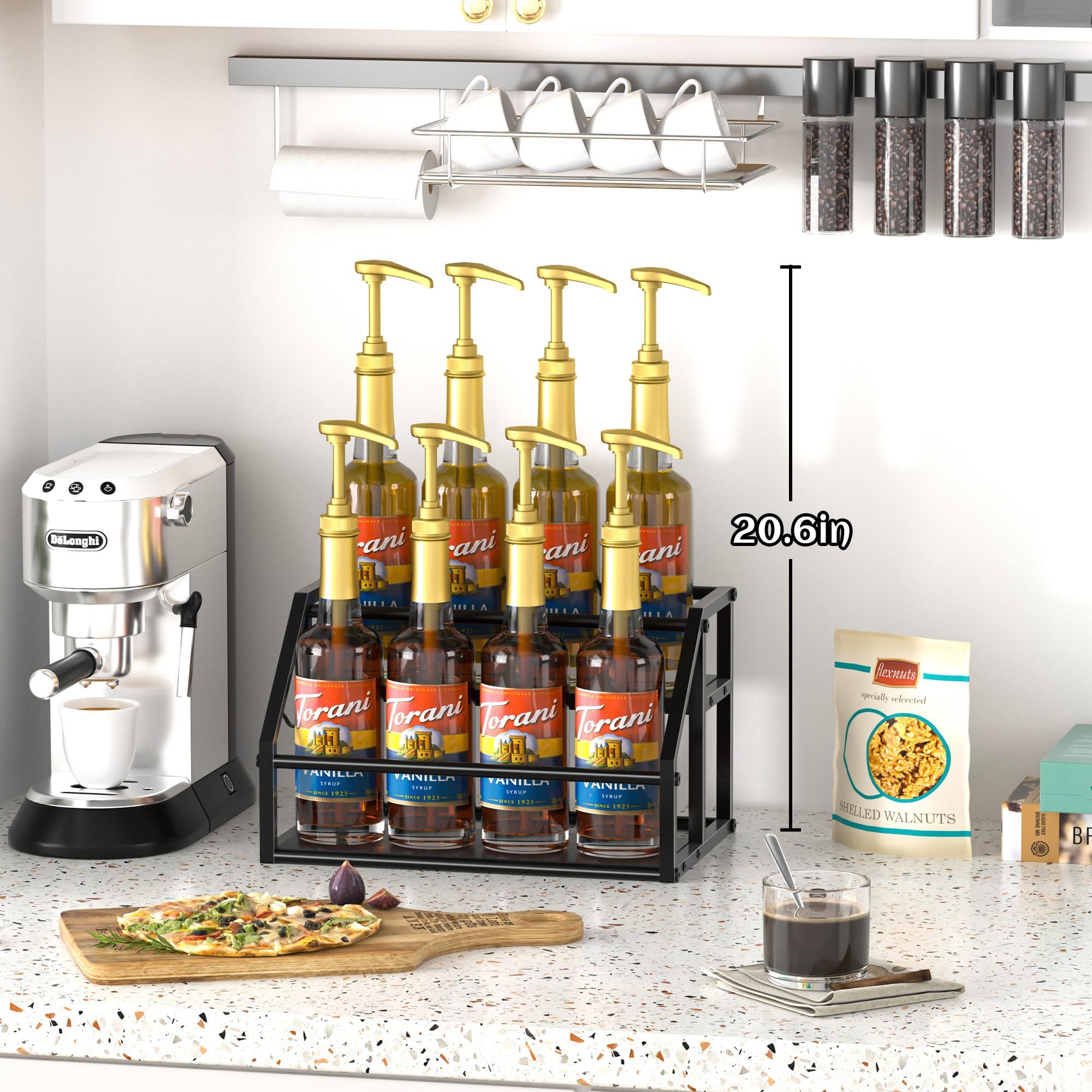 Homedawn kitchen countertop storage rack demonstrates compact, organized storage