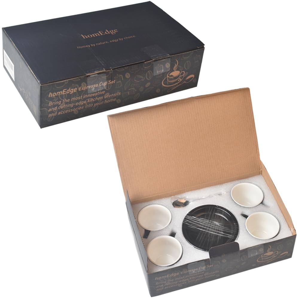HomEdge complete set displayed on table for refined home coffee service