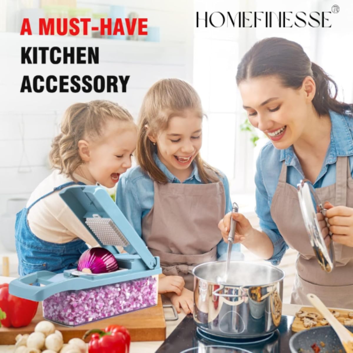 HOMEFINESSE durable kitchen gadget supports quick meal prep