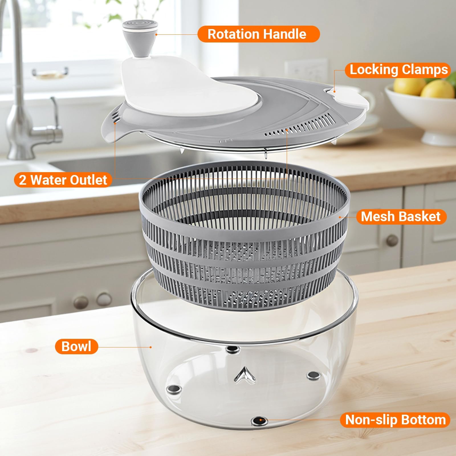 HomeHacks non-slip base keeps the unit stable on counters
