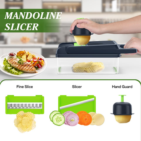 HomeHacks Vegetable Chopper container drain feature helps rinse veggies without extra dishes.