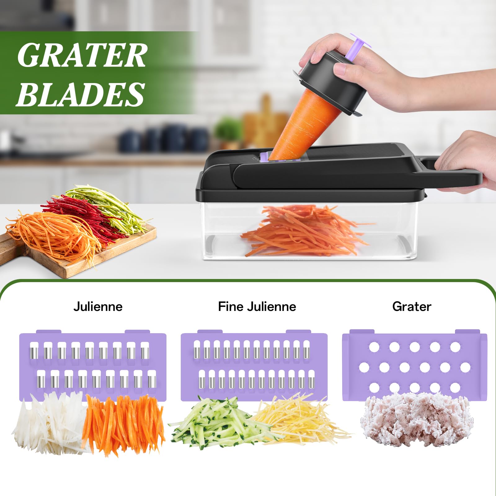 HomeHacks vegetable chopper easy clean blades for faster prep