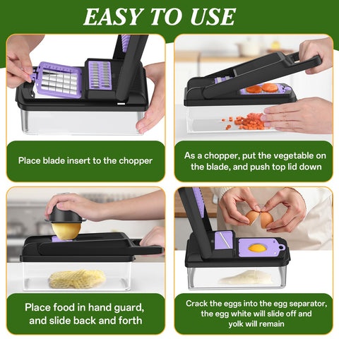 HomeHacks multi blade set supports slicing grating julienne