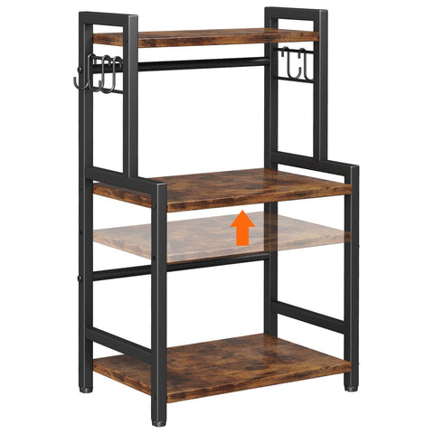 Homeiju countertop stand paired with microwave or coffee maker.
